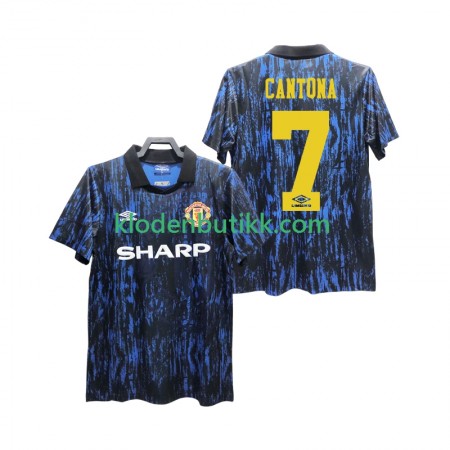 Manchester United CANTONA 7 1993 Retro Hjemme Fotballdrakt Kortermet